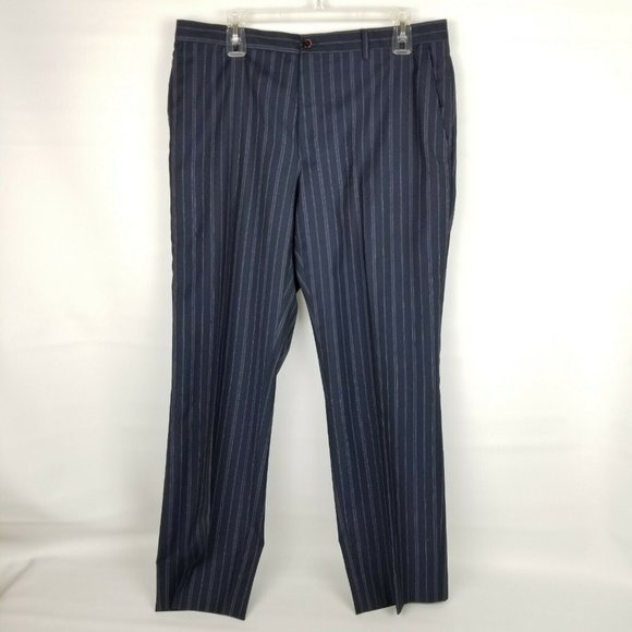 Etro Mens Suit 42R Blue Purple Stripe 2 Piece - Picture 10 of 12